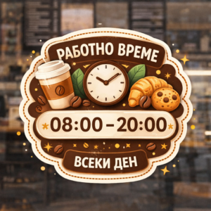 стикери за работно време